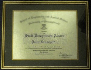 Staff Recognition Award